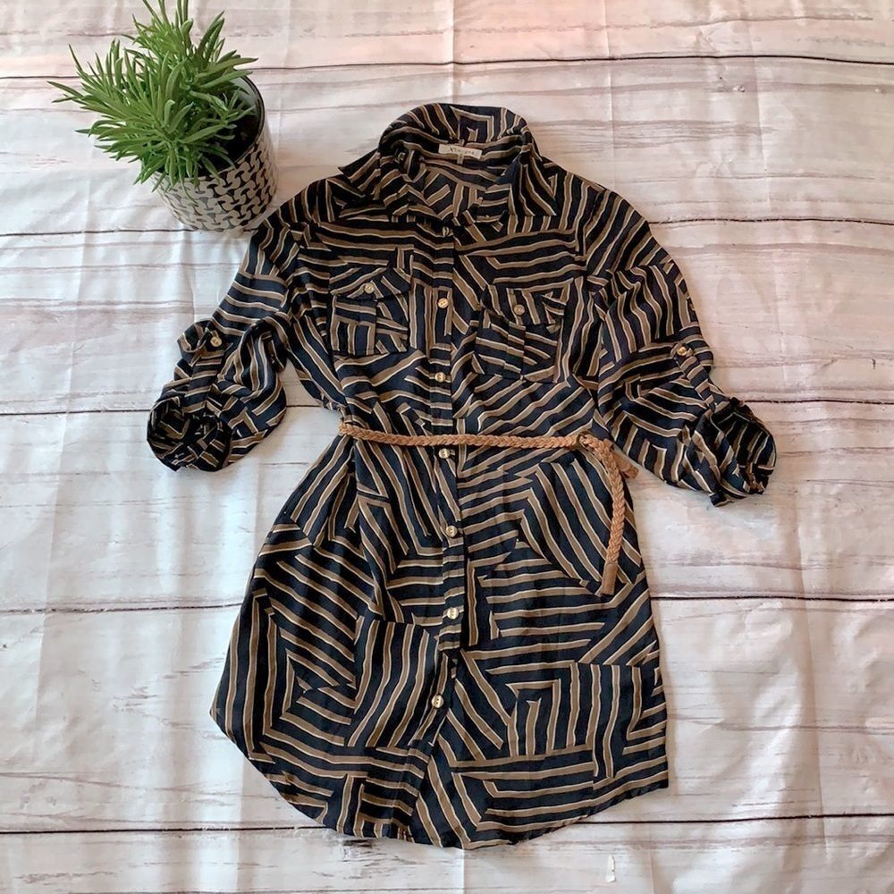 WOMEN Long Button Down Shirt